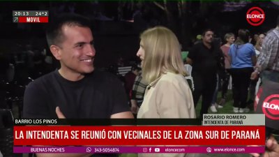 La intendenta se reuni&oacute; con vecinales de la zona sur de Paran&aacute;